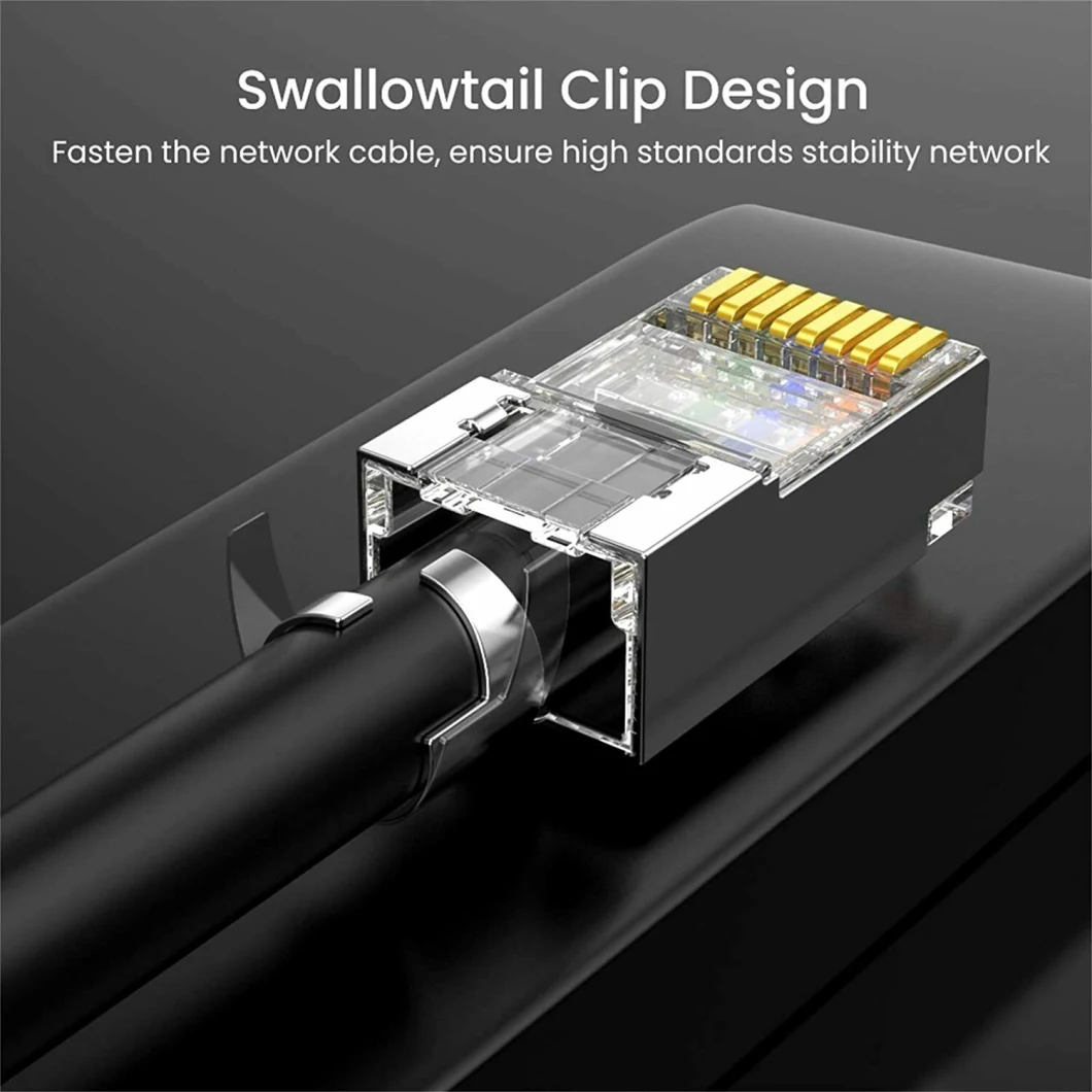 Cat. 7 or Cat. 6A STP FTP Modular Plug with Insert Shielded