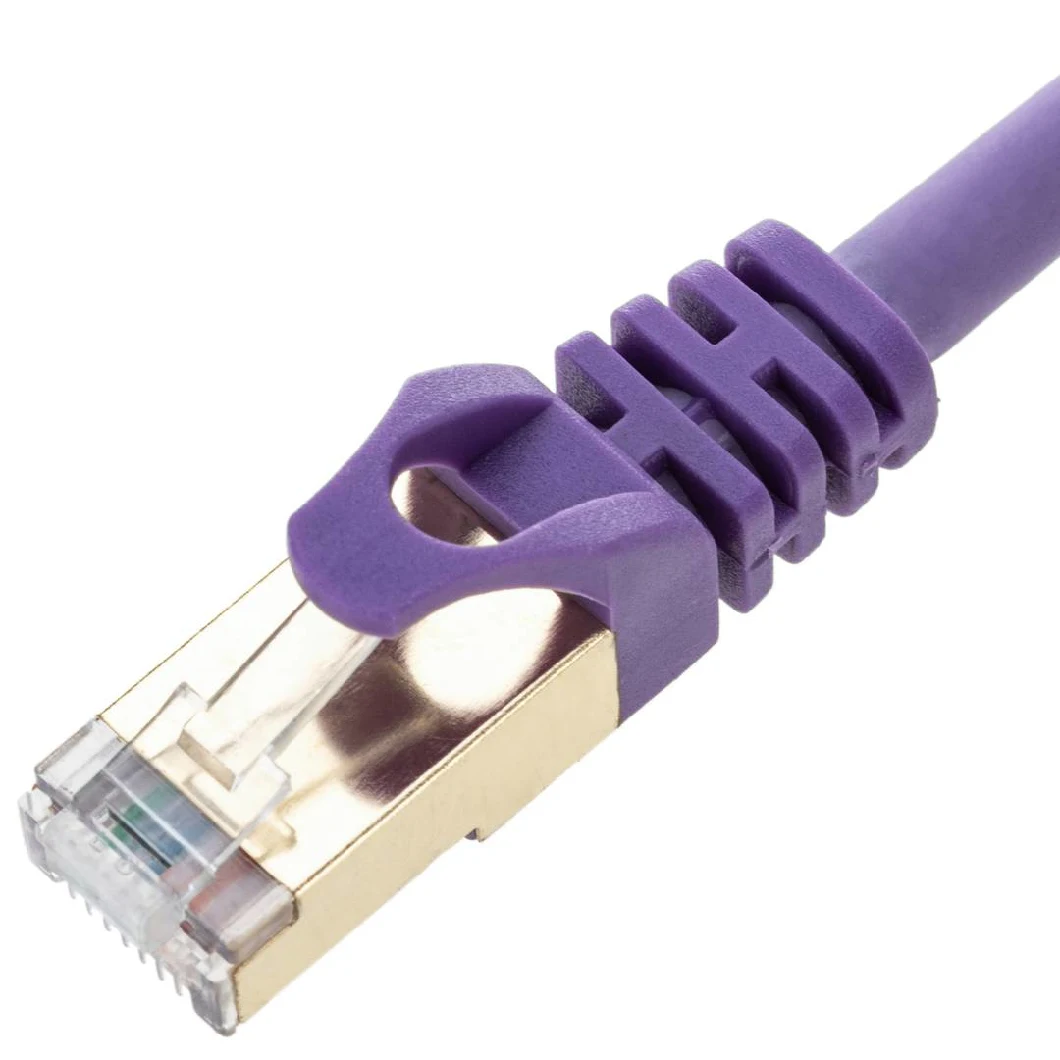 S/FTP Cat8 RJ45 Network Patch Cord 40Gbps 15m for Data Communication