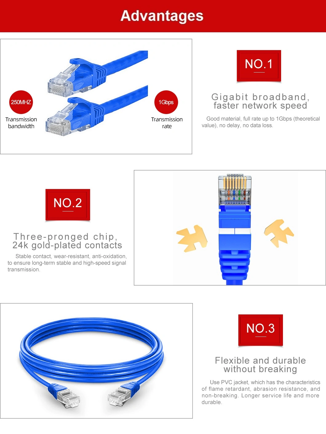 Jamper Cable Connector Distribution Frame Patch Cord Computer Network SFTP Cat5e Notebook
