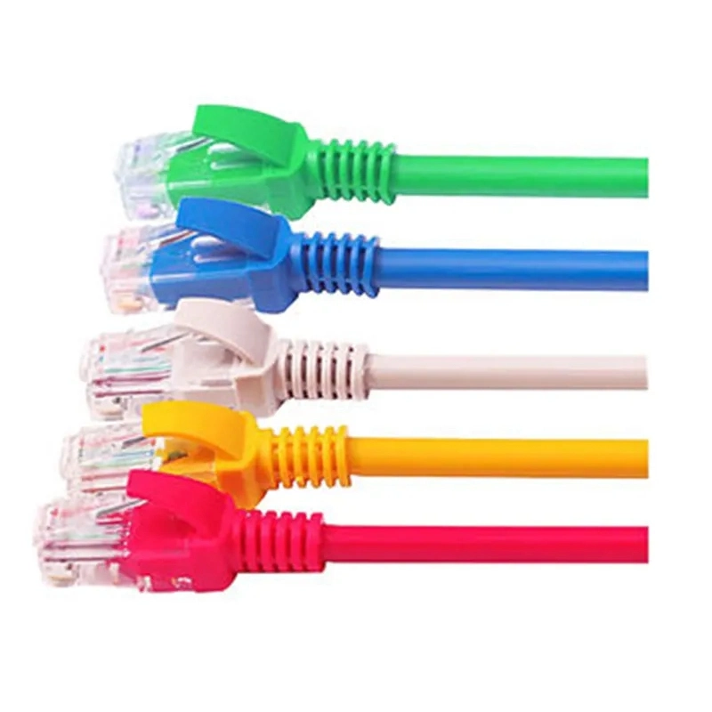 China Round/Flat Cat5e CAT6 RJ45 Patch Cord Ethernet Network Cable 1m, 2m, 3m, 5m Patch Cord Price