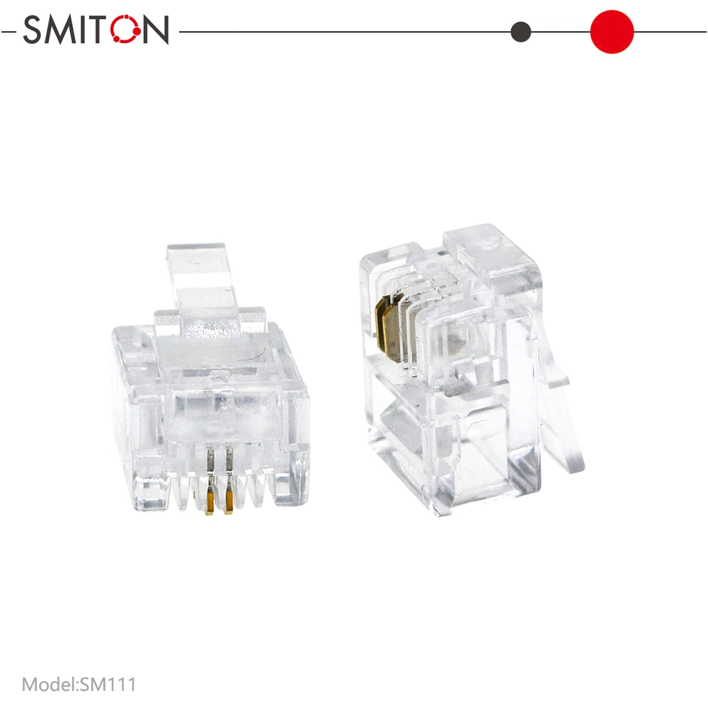 2c Telephone Plug UTP Type 6p2c Connector Rj11 Modular Plug