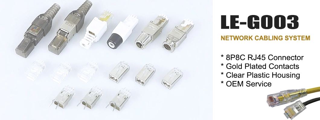 Le High Quality RJ45 Cat5e CAT6 RJ45 UTP 8p8c Modular Plug