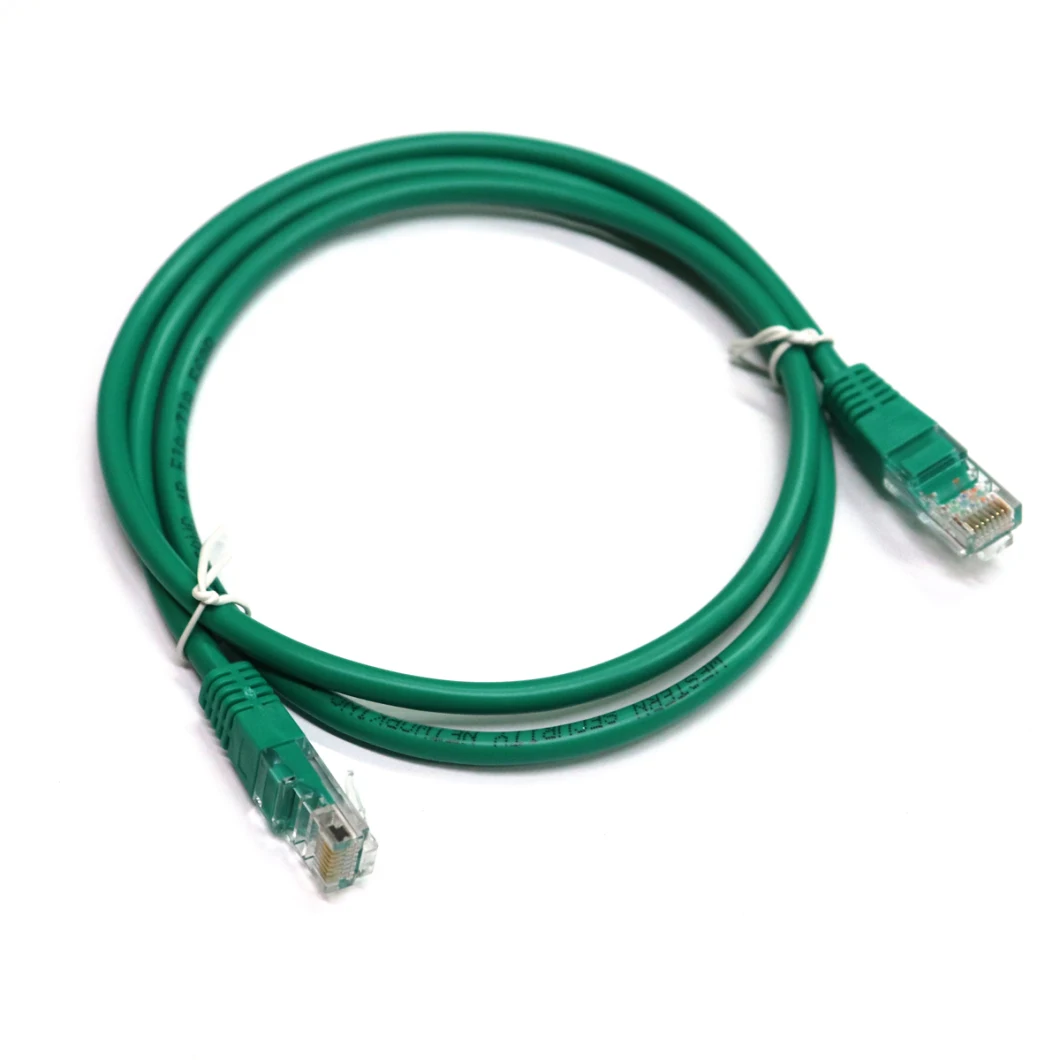 RJ45 Gold Flat Round Cat7 Cat8 CAT6 Network Cable Patch Cord