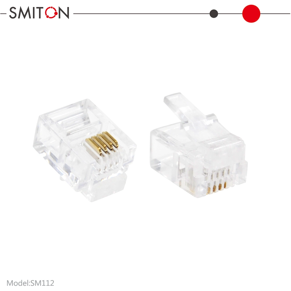 Rj11 Telephone Connector 6p4c 6p2c 4p4c 6p6c Cable Modular Plug