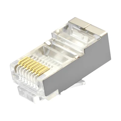 CAT.5E RJ45 8P8C Modular Plug Shielded (FTP) Network Connectors Metal