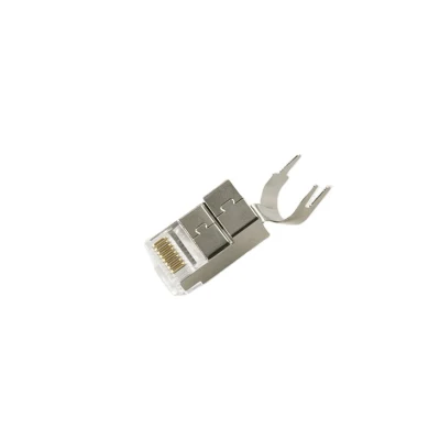 RJ45 Shielded Modular Plug with Cable Clip