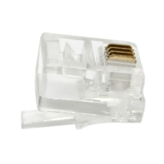 Rj11 Rj12 Telephone Connector 4p4c 6p6c Ethernet Modular Plug