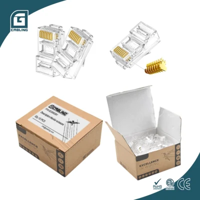 Gcabling CAT6 CAT6A UTP RJ45 8p8c Ethernet Modular Uhshield Cat5e CAT6 CAT6A RJ45 Network Plug