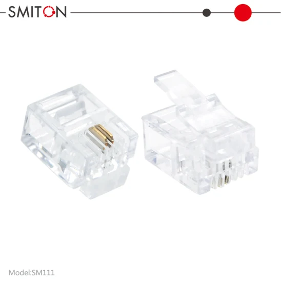 2c Telephone Plug UTP Type 6p2c Connector Rj11 Modular Plug